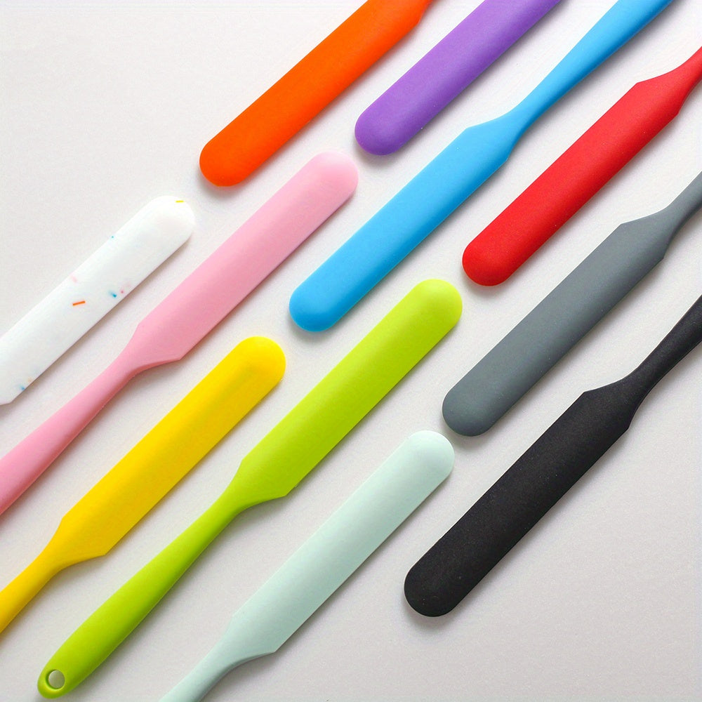 1pc, Silicone Jar Spatula, Non-Stick Icing Spatula, Food Grade Silicone, Heat Resistant, Baking Tools, Kitchen Gadgets, Kitchen Accessories