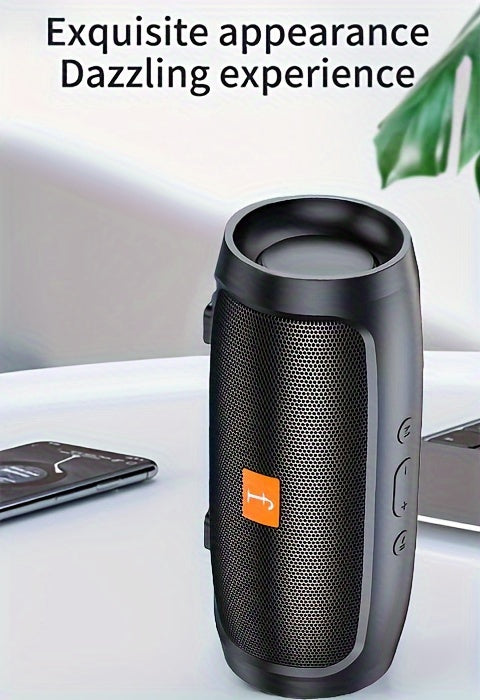 [Wireless Speaker] F524 Wireless Speaker Dual Channel Subwoofer Loud Surround Home Convenient Car Black