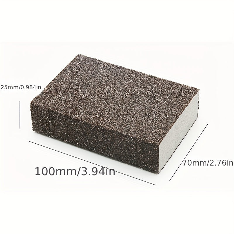 [9pcs Emery Magic Wipe] 1/3/6/9pcs Emery Magic Wipe Pot Bottom Cleaning Descaling Sponge | Iron Rust Removal Sponge, Dishwashing Sponge Block, Scouring Pads, Power Decontamination, Cleaning Supplies, Cleaning Tool, Back To Sc