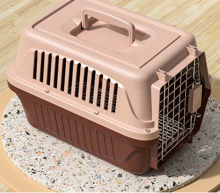 Portable Pet Carrier for Cats and Dogs - Airline Approved Travel Crate with Comfortable Interior Padding and Secure Locking Mechanism - For Small to Medium Pets - Suitable for Air Travel & Road Trips - Perfect Gift for Pet Ow