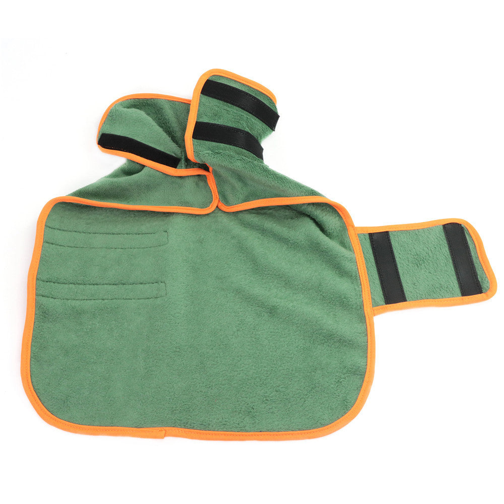 Ultra-Soft Microfiber Dog Bathrobe Towel - Dogs Grooming Essential for Drying and Comfort - Super Absorbent, Quick-Drying, Cozy Robe Vest for Pets
