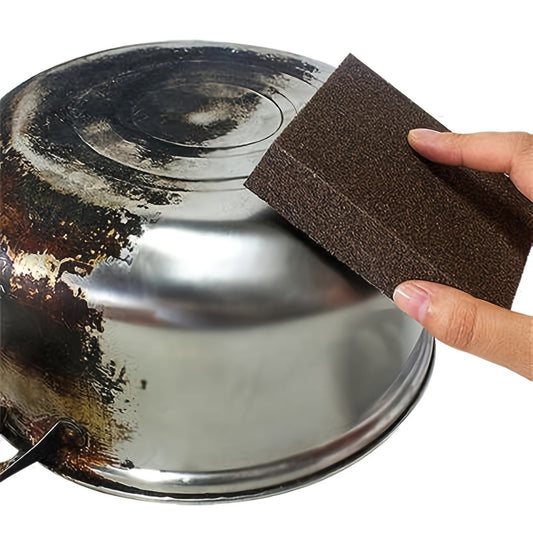 [9pcs Emery Magic Wipe] 1/3/6/9pcs Emery Magic Wipe Pot Bottom Cleaning Descaling Sponge | Iron Rust Removal Sponge, Dishwashing Sponge Block, Scouring Pads, Power Decontamination, Cleaning Supplies, Cleaning Tool, Back To Sc