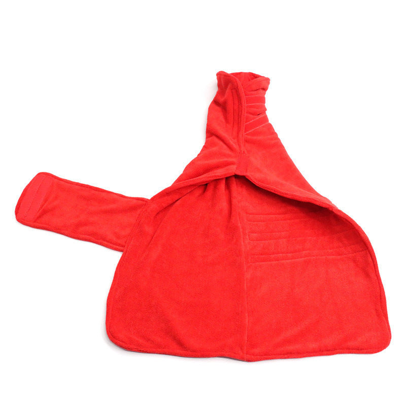 Ultra-Soft Microfiber Dog Bathrobe Towel - Dogs Grooming Essential for Drying and Comfort - Super Absorbent, Quick-Drying, Cozy Robe Vest for Pets