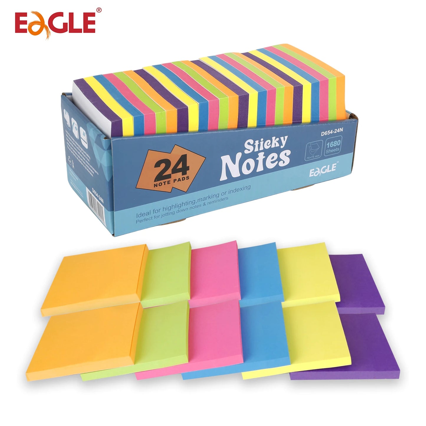 Eagle Sticky Notes – Fun Memo Pads for School, Office & Back-to-School Stationery Essentials