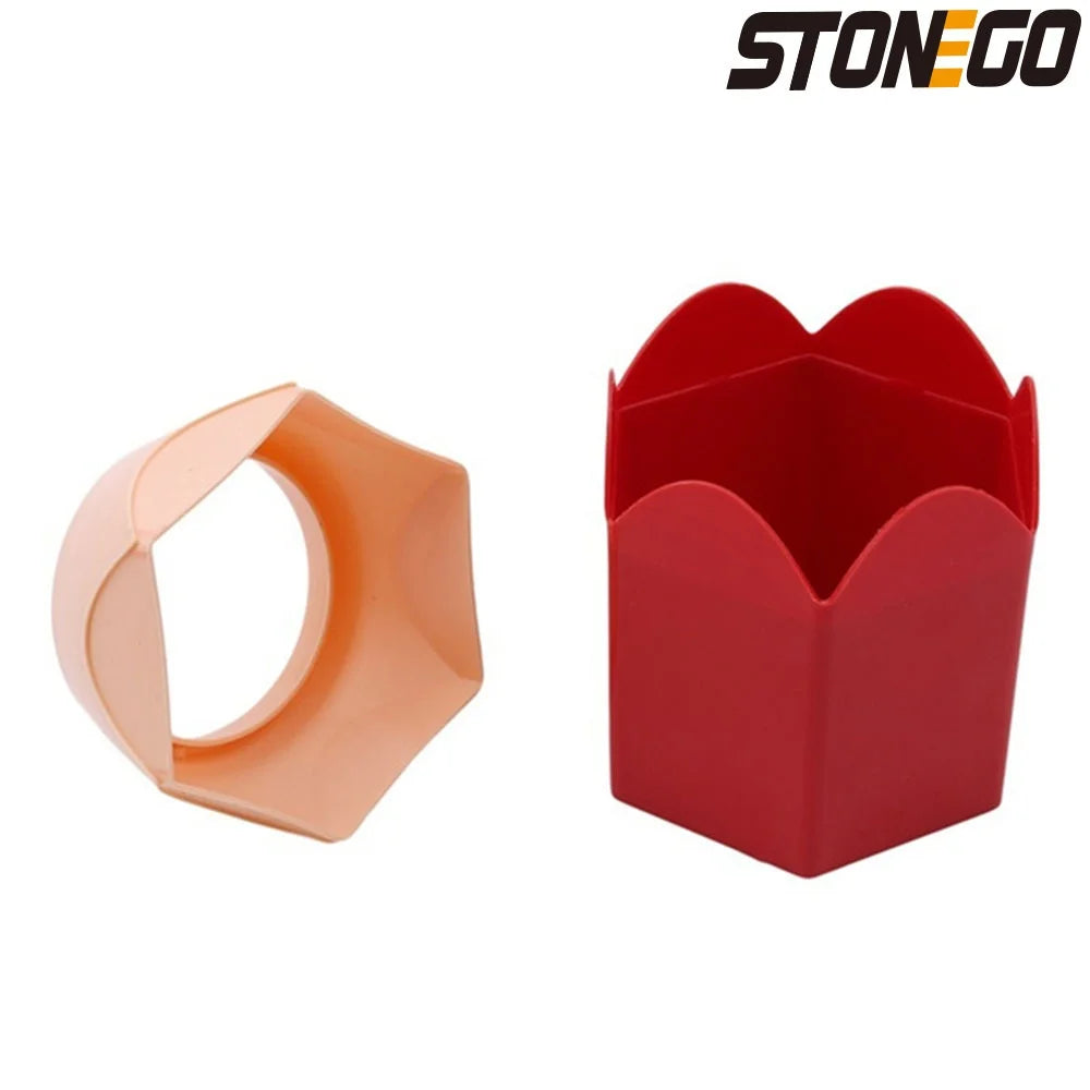 STONEGO Multi-Use Pen & Brush Holder – Cute Vase-Style Pencil Pot for Desk, Vanity & Stationery Storage (Accessories Not Included)