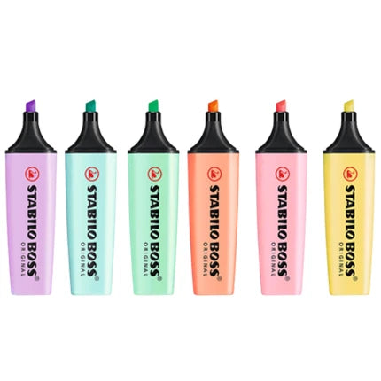 German Stabilo 70 Boss Highlighter Candy Color Hand Account Water-based Boss Student Signature Office 9 Colors Available