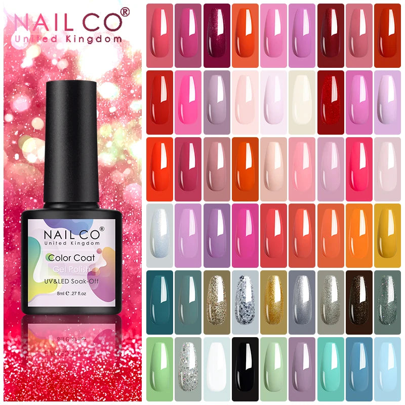 NAILCO Nail Art Dream Set – 6pcs Gel Lacquer for Bold, Glossy Looks