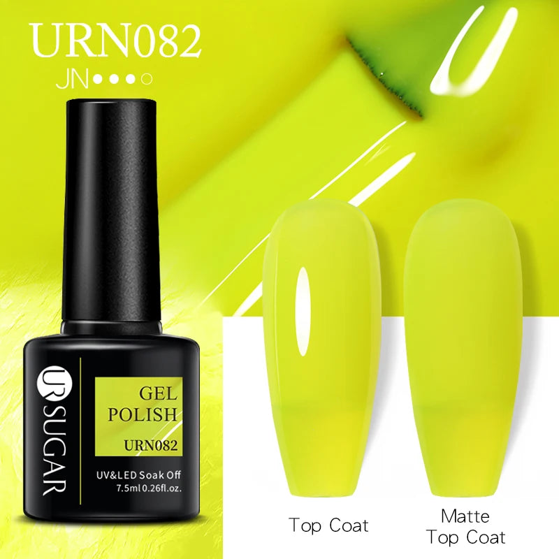 UR SUGAR Jelly Nail Extension Gel – Clear, Nude & Milky White Shades for Chic DIY Manicures