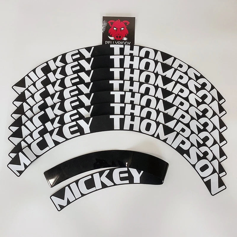 8pcs Car Tire Decals Car Tuning Universal 3D Permanent PVC Conjoined Letter Decals kit