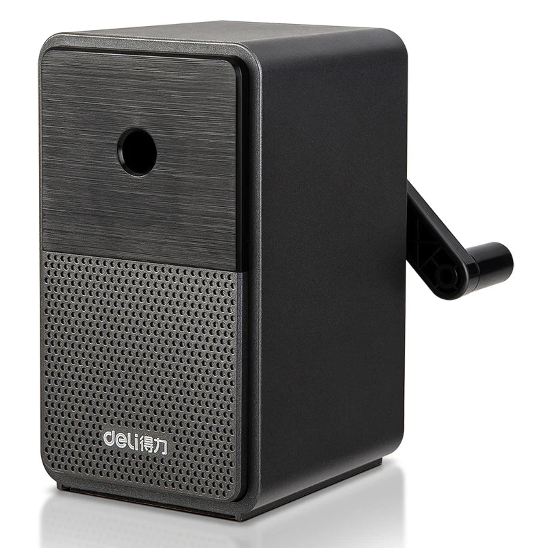 DELI Adjustable Pencil Sharpener – Hand Crank Table Machine with Long-Lasting Blade for School, Office & Art Supplies