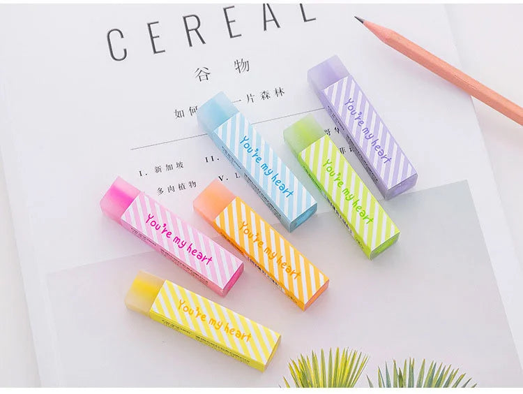 Candy Erasers – Soft, Kawaii & Easy-Clean Rubber for School, Office & Creative Stationery Fans