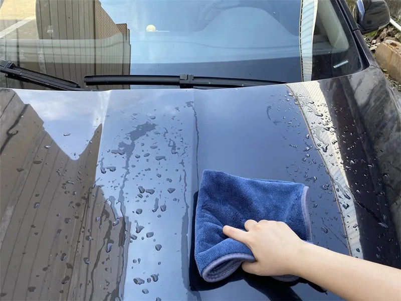 Coral fleece  Car Cleaning Cloths,  800gsm  Car Drying Towel Microfiber Cloth for Car and Home Polishing Washing and Detailing