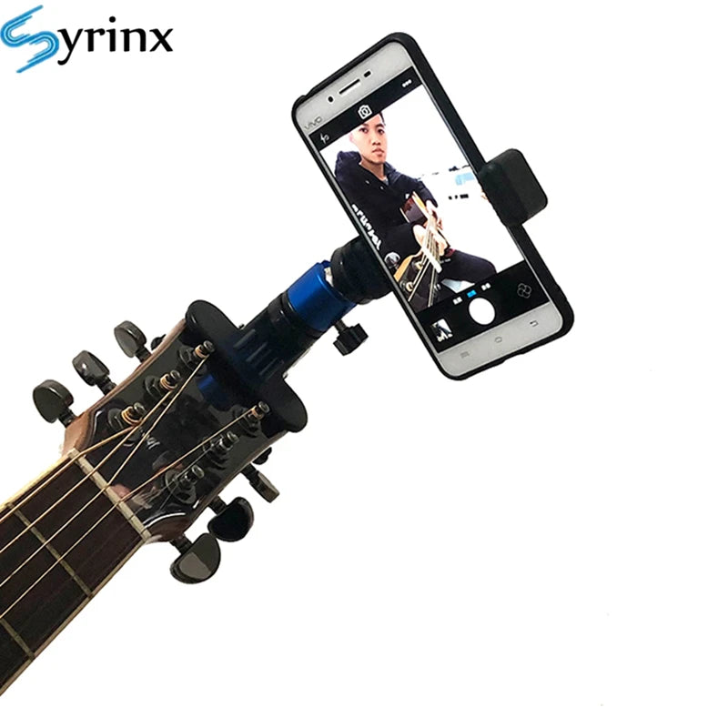 2022 New Phone Holder Stand Guitar Street Singing Song Holder Musicians Holder Mobile Live Guitar Stand For iphone 11 Xs Support