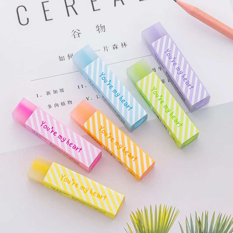 Candy Erasers – Soft, Kawaii & Easy-Clean Rubber for School, Office & Creative Stationery Fans