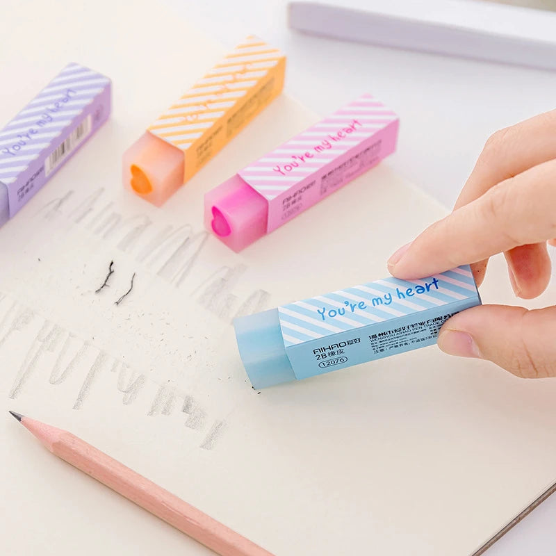 Candy Erasers – Soft, Kawaii & Easy-Clean Rubber for School, Office & Creative Stationery Fans