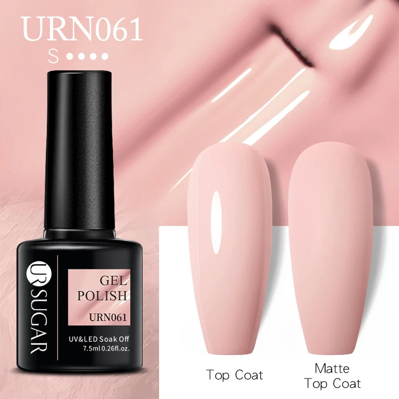 UR SUGAR Jelly Nail Extension Gel – Clear, Nude & Milky White Shades for Chic DIY Manicures