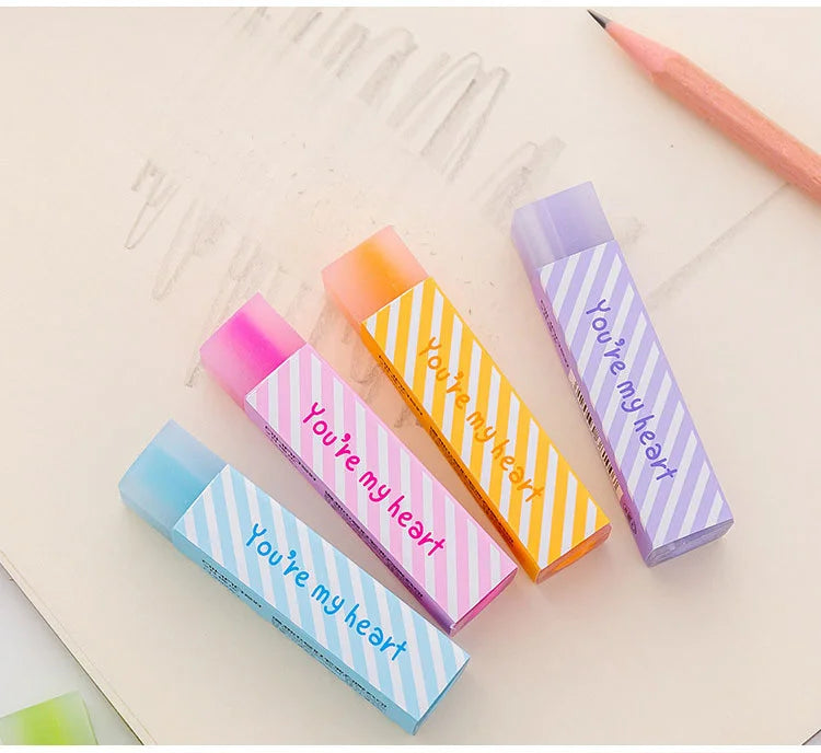 Candy Erasers – Soft, Kawaii & Easy-Clean Rubber for School, Office & Creative Stationery Fans