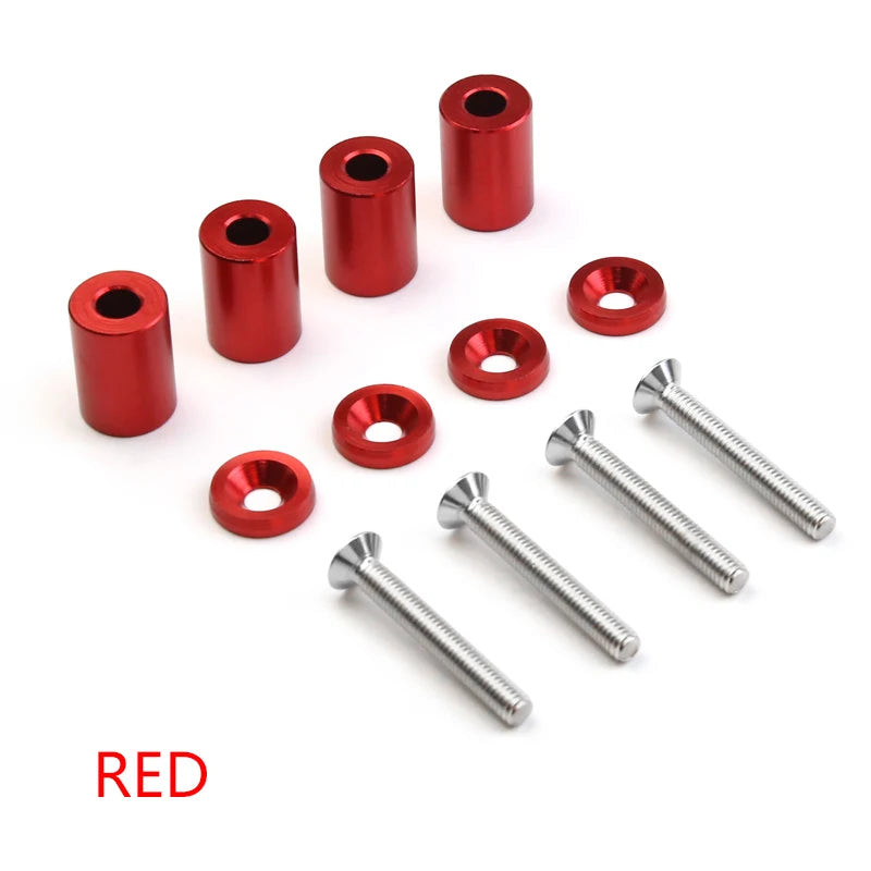 Universal Racing Aluminum 1" Billet Hood Vent Spacer Riser Kits For All Turbo / Engine/Motor Swap 6mm