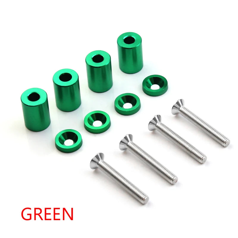 Universal Racing Aluminum 1" Billet Hood Vent Spacer Riser Kits For All Turbo / Engine/Motor Swap 6mm