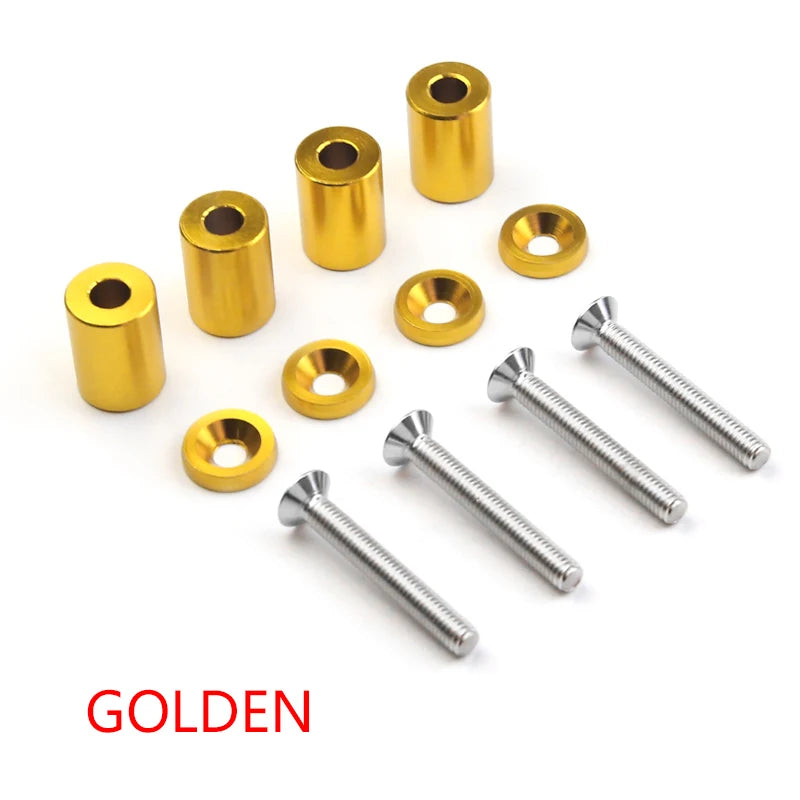 Universal Racing Aluminum 1" Billet Hood Vent Spacer Riser Kits For All Turbo / Engine/Motor Swap 6mm