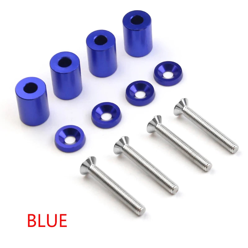 Universal Racing Aluminum 1" Billet Hood Vent Spacer Riser Kits For All Turbo / Engine/Motor Swap 6mm