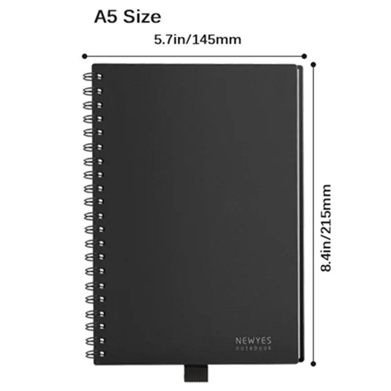 Smart Reusable Notebook – Erasable Lined Journal with Pen for School, Office & Creative Notes