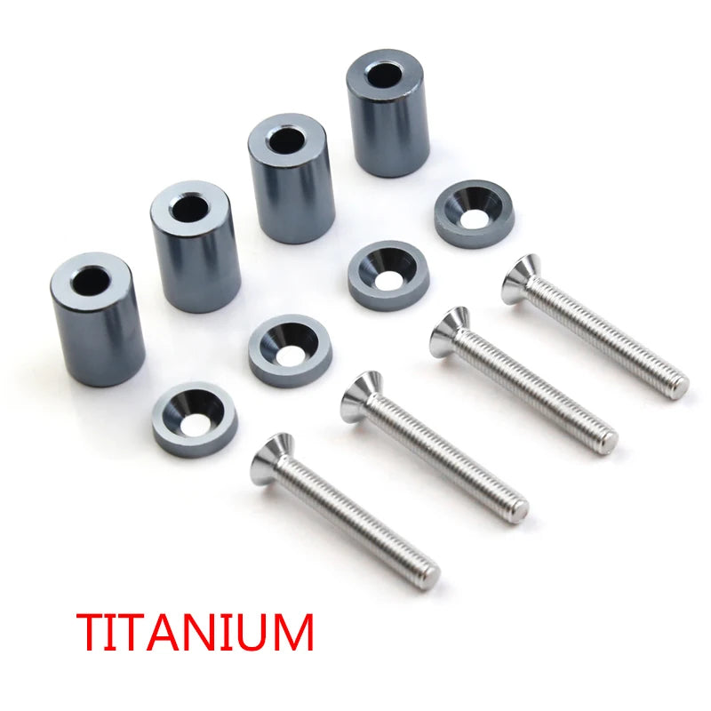 Universal Racing Aluminum 1" Billet Hood Vent Spacer Riser Kits For All Turbo / Engine/Motor Swap 6mm