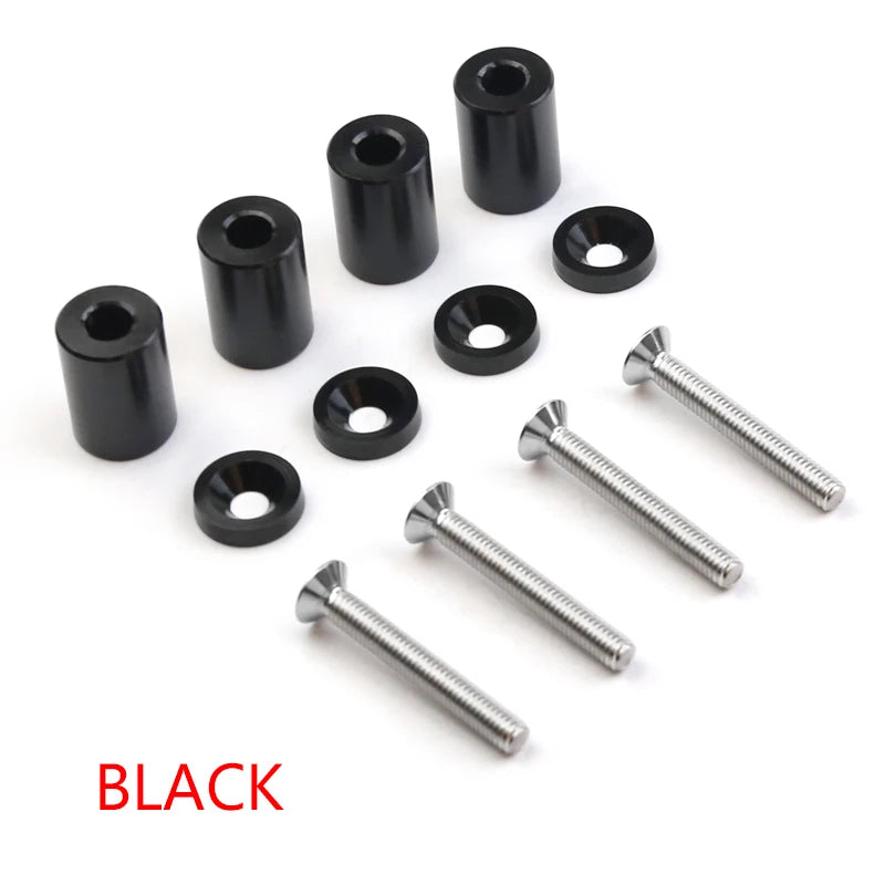 Universal Racing Aluminum 1" Billet Hood Vent Spacer Riser Kits For All Turbo / Engine/Motor Swap 6mm