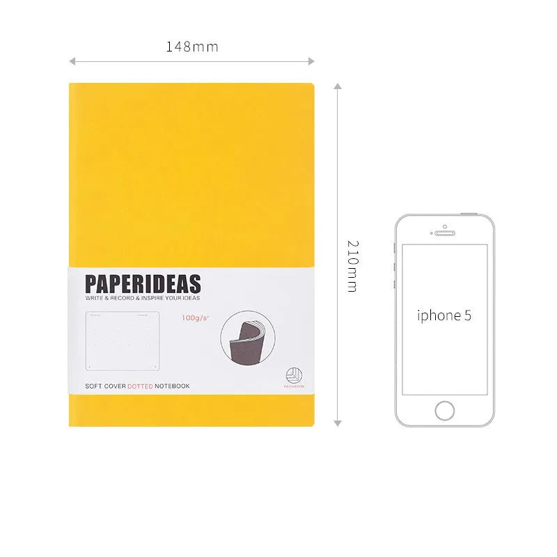 Duotone A5 Bullet Dotted Journal – Soft Cover Planner & Diary for Creative Organization