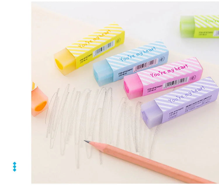 Candy Erasers – Soft, Kawaii & Easy-Clean Rubber for School, Office & Creative Stationery Fans