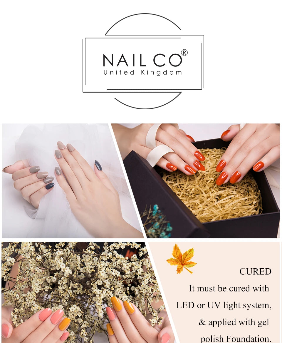NAILCO Nail Art Dream Set – 6pcs Gel Lacquer for Bold, Glossy Looks