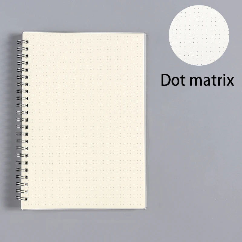 A5 A6 B5 Spiral book coil Notebook To-Do Lined DOT Blank Grid Paper Journal Diary Sketchbook For School Supplies Stationery