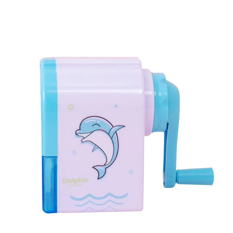Lytwtw’s Unicorn & Dolphin Mechanical Sharpener – Cute Cartoon Pencil Sharpener for School, Office & Back-to-School Stationery