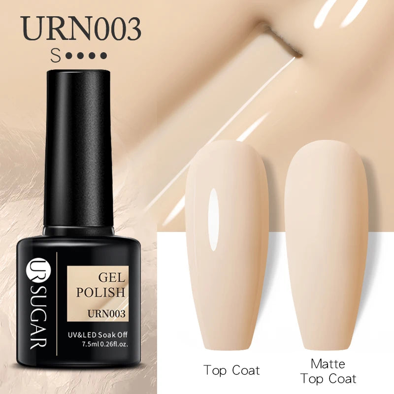 UR SUGAR Jelly Nail Extension Gel – Clear, Nude & Milky White Shades for Chic DIY Manicures