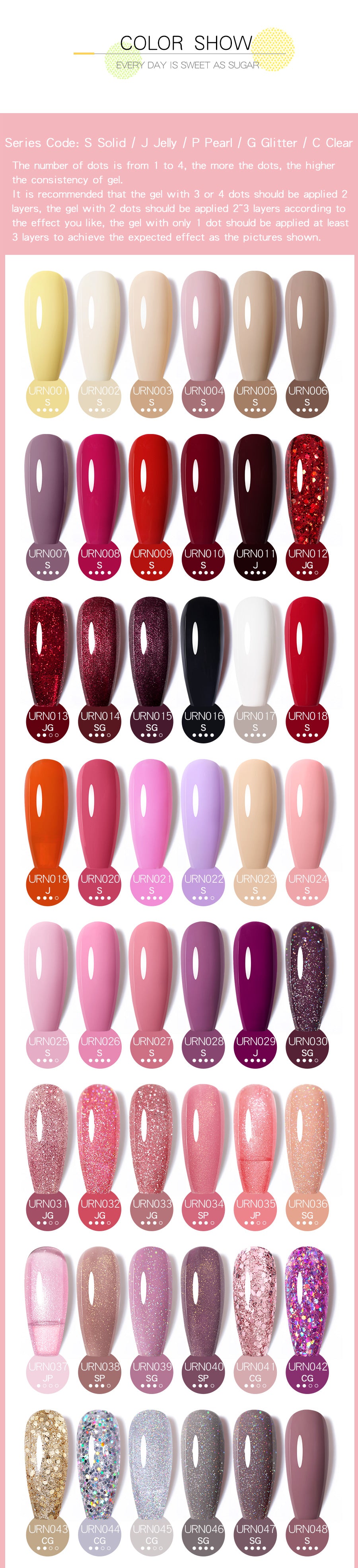 UR SUGAR Jelly Nail Extension Gel – Clear, Nude & Milky White Shades for Chic DIY Manicures