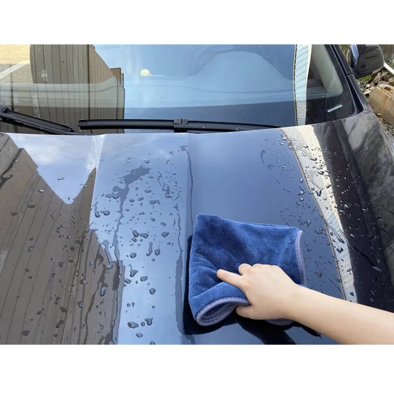 Coral fleece  Car Cleaning Cloths,  800gsm  Car Drying Towel Microfiber Cloth for Car and Home Polishing Washing and Detailing