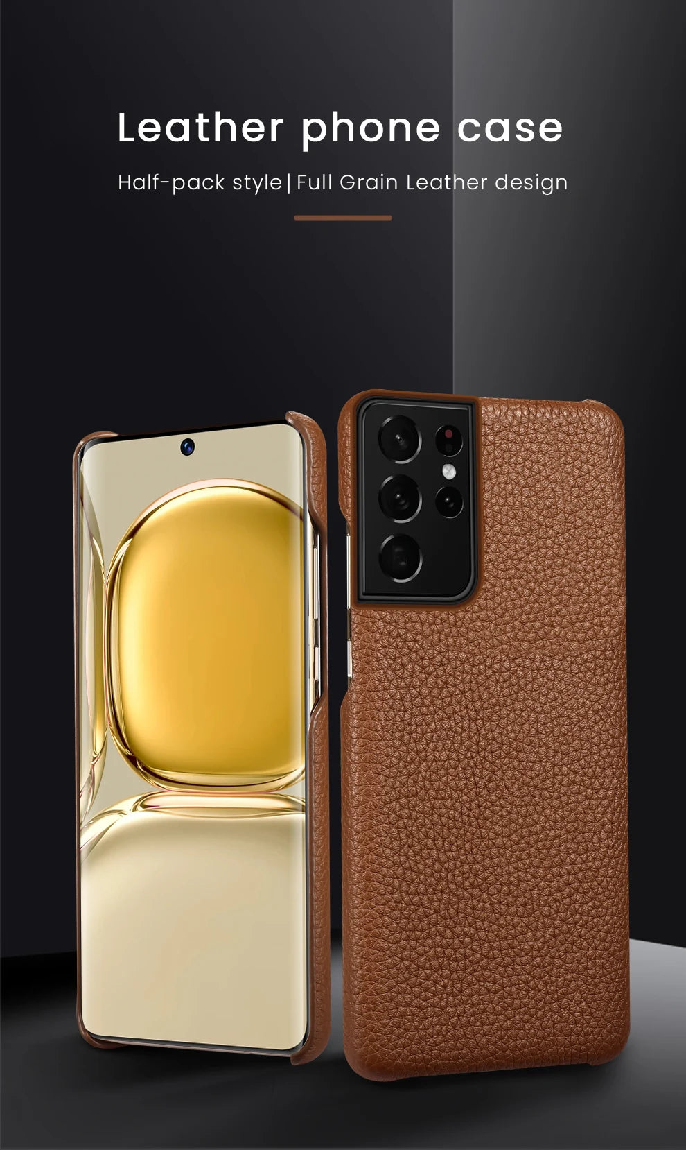 Clearance Sale Genuine Leather Phone Case For Samsung Galaxy S 24 S23 S24 Ultra S24 Plus S21Ultra S20Ultra S22Ultra Luxury Cover