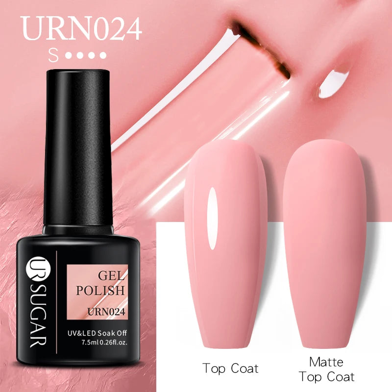 UR SUGAR Jelly Nail Extension Gel – Clear, Nude & Milky White Shades for Chic DIY Manicures