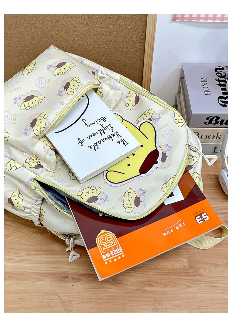 Cinnamoroll PlushTech Backpack – Kawaii Sanrio Schoolbag with Laptop Compartment for Kids & Teens!