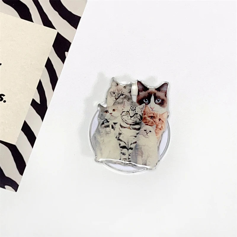 INS Korean Cute Cartoon Bow Star For Magsafe Magnetic Phone Griptok Phone Holder Stand Universal Phone Ring Grip Tok For iPhone