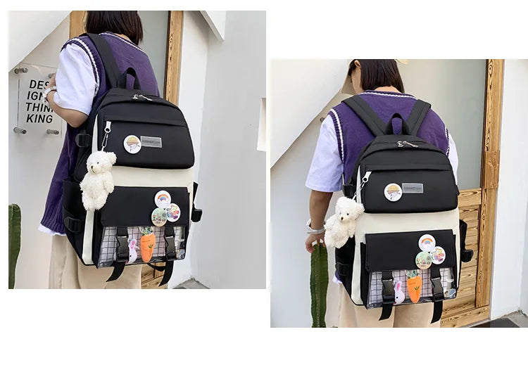 Mega School Backpack Set – Bold, Roomy & Class-Ready!