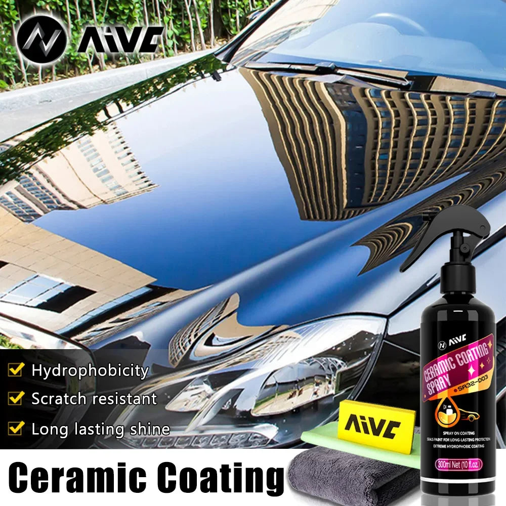Ceramic Car Coating Spray Nano Ceramic Coating For Auto Paint Care Hydrophobic Crystal Durable Protection Paintwork Shine Shield
