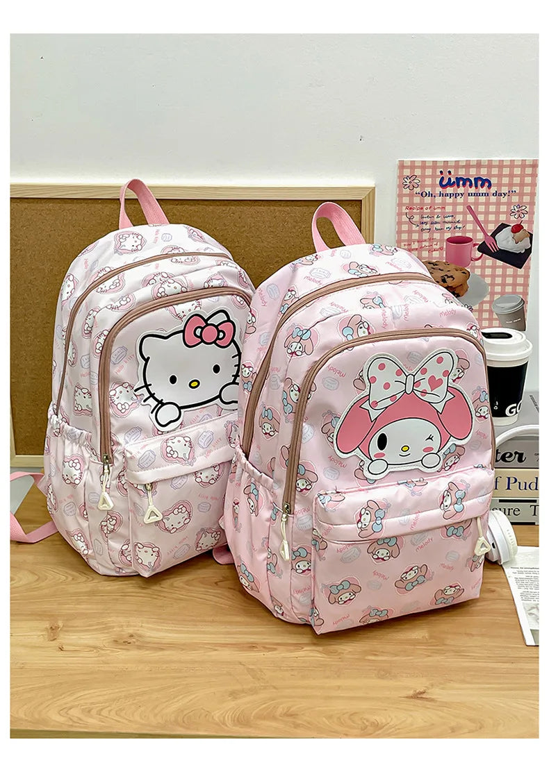 Cinnamoroll PlushTech Backpack – Kawaii Sanrio Schoolbag with Laptop Compartment for Kids & Teens!