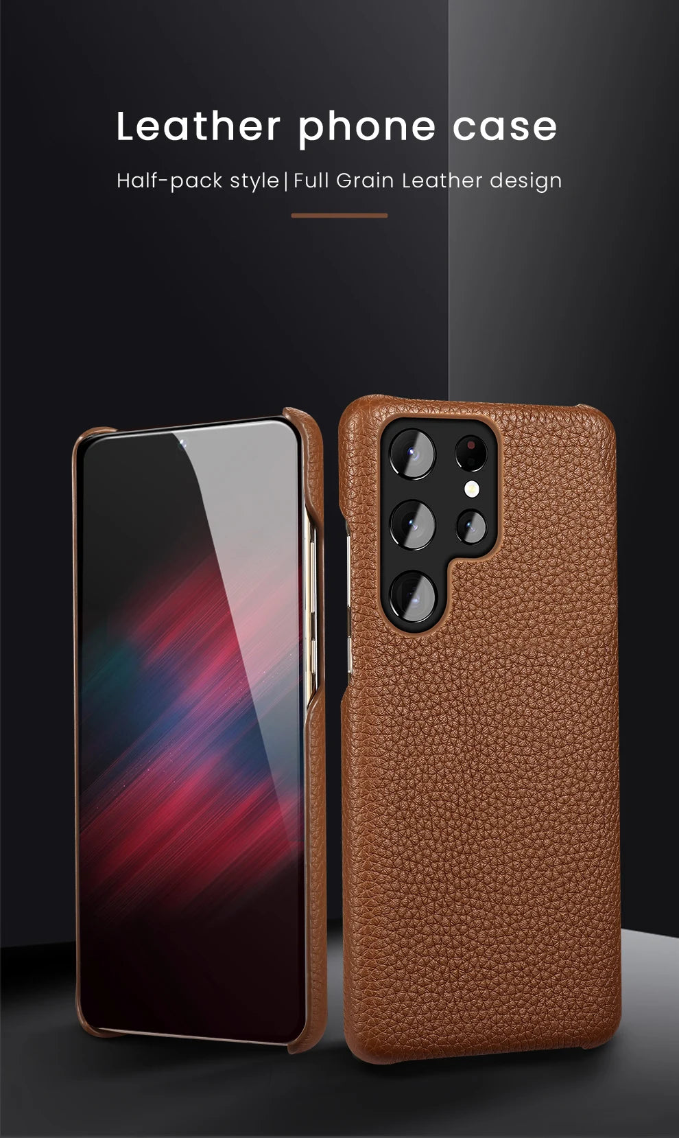 Clearance Sale Genuine Leather Phone Case For Samsung Galaxy S 24 S23 S24 Ultra S24 Plus S21Ultra S20Ultra S22Ultra Luxury Cover