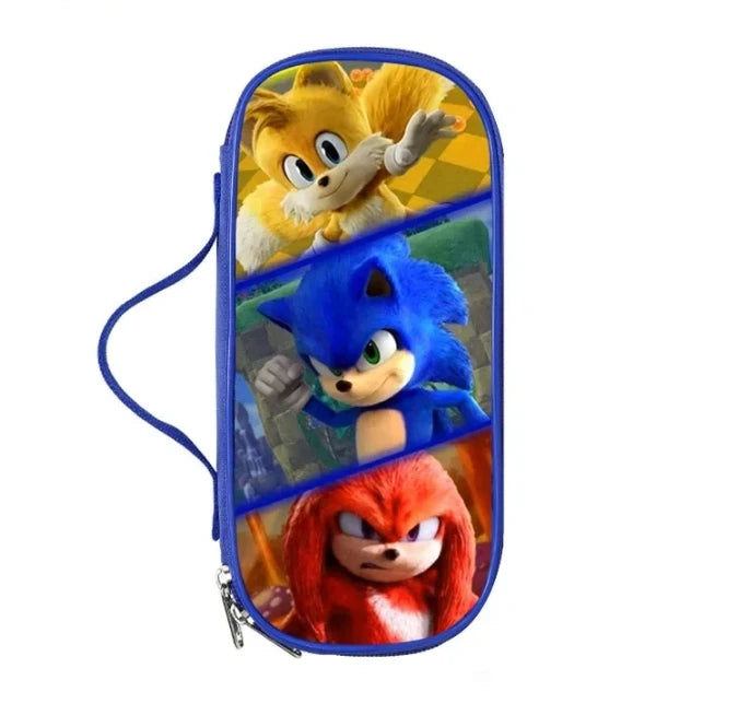 Sonic Speedster School Backpack – Anime Cartoon Schoolbag for Boys & Girls in Primary & Middle School