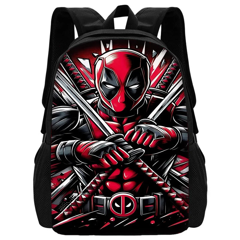 Deadpool Hero Pack – Bold Cartoon Backpack Set for Kids Who Love Action!