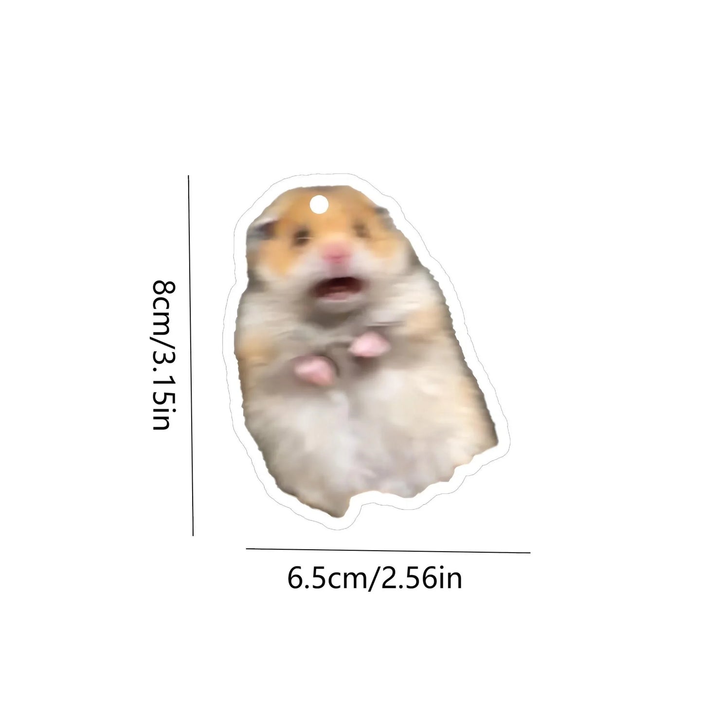 1/3pcs Funny Hamster Design Car Air Freshener Car Rearview Mirror Hanging Aromatherapy Tablet Car Air Freshener