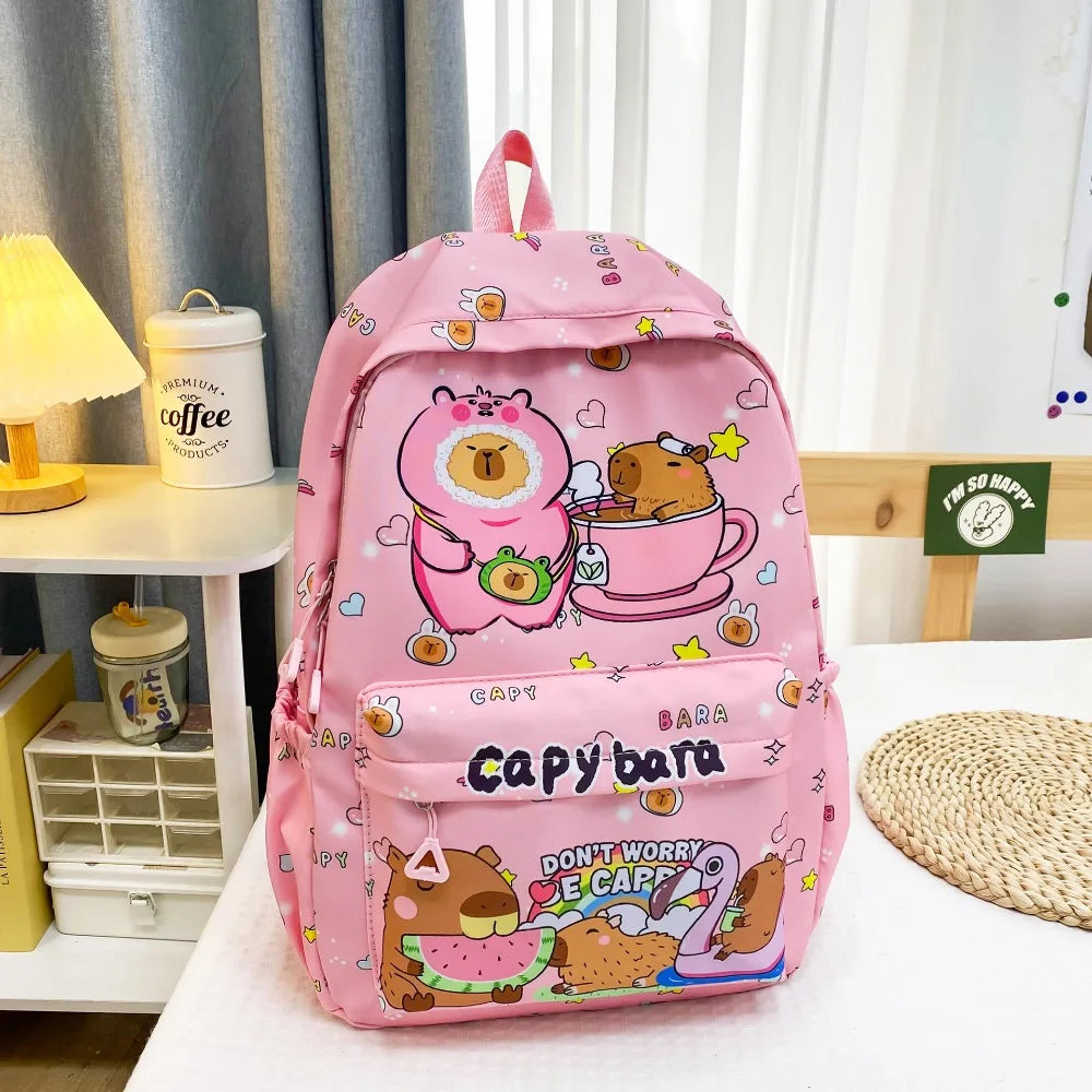 Capybara Breeze Backpack – Ultra-Light Cuteness for School & Play!