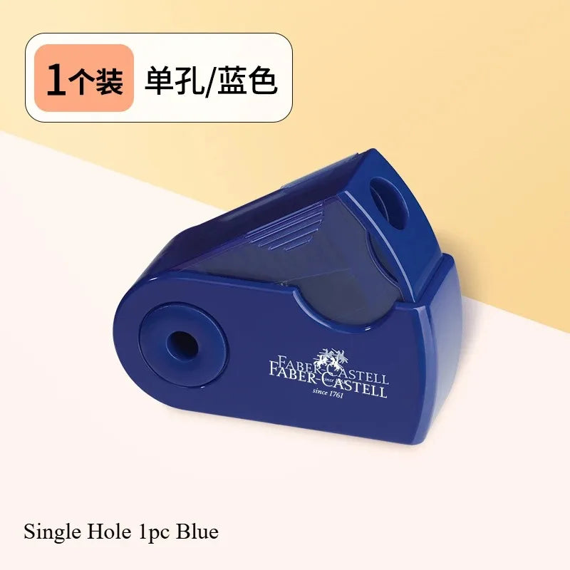 Faber-Castell Double-Hole Sharpener with Eraser – Cute Ladybug, Fish & Eagle Designs for Back-to-School Stationery Fans