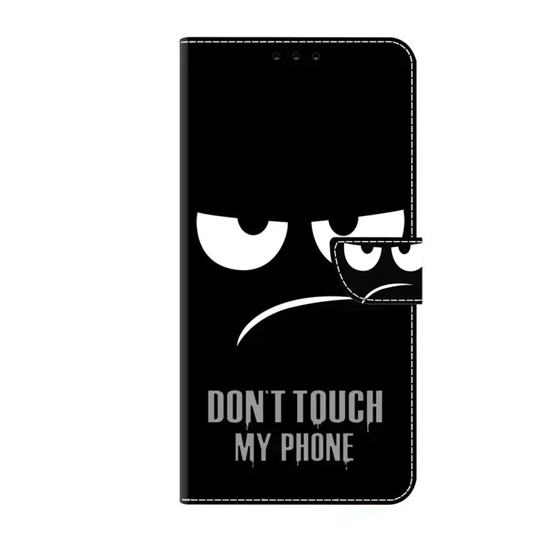 For Samsung S24 FE SM-S721B Case Painted Pattern Wallet Flip Book Cover on For Samsung Galaxy S 24 FE S24FE SM-S721N Case Fundas